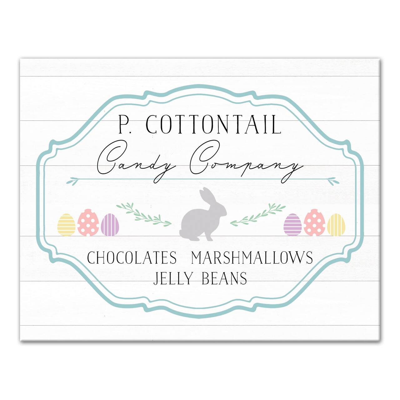 P Cottontail Candy Co 14" x 11' Canvas Wall Art